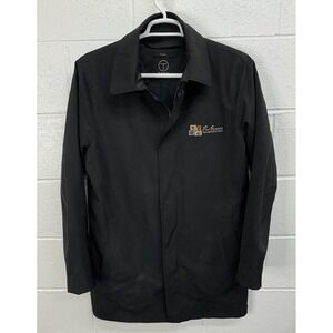TUMI Tech Coat Black Zip Out Quilted Liner Logo‎ / Men's Medium